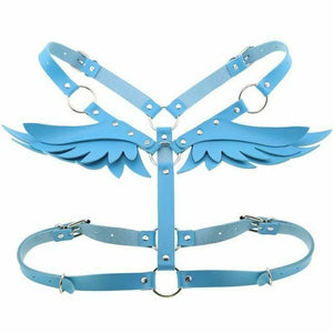 House Of Dasein Angel Wings Body Harness 16 Colours Bondage Fetish Clothing Bdsm