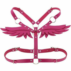 House Of Dasein Angel Wings Body Harness 16 Colours Bondage Fetish Clothing Bdsm