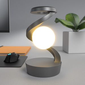 Rotating Moon Desk Lamp With Wireless Charging Sensor Control Table