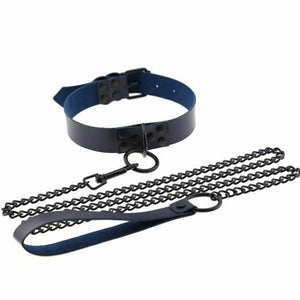 House Of Dasein Rivet Slave Collar With Leash Bdsm Bondage Pet Play Owned Submissive