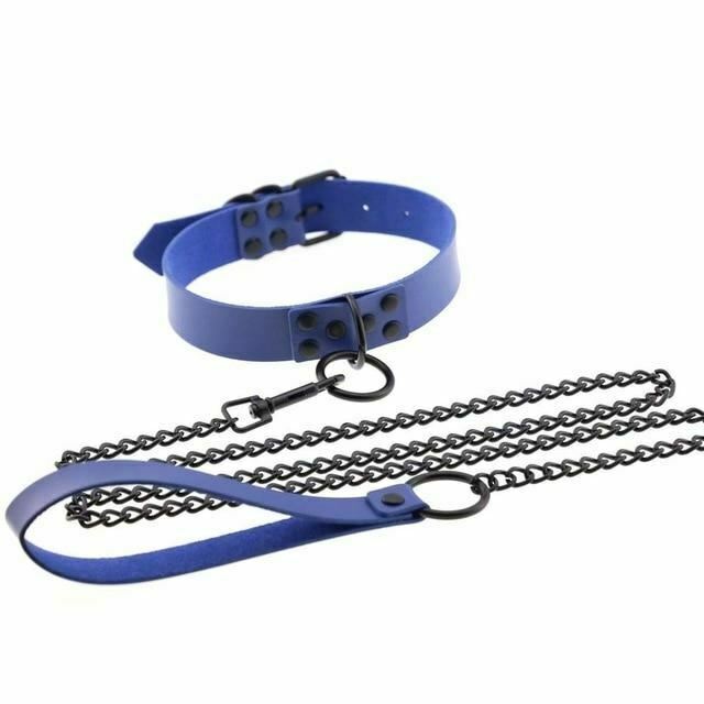 House Of Dasein Rivet Slave Collar With Leash Bdsm Bondage Pet Play Owned Submissive