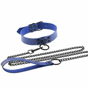 House Of Dasein Rivet Slave Collar With Leash Bdsm Bondage Pet Play Owned Submissive