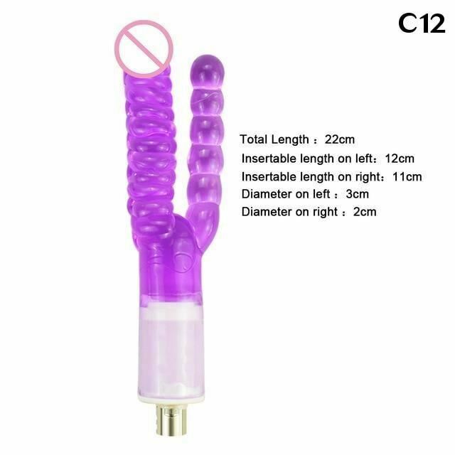 House Of Dasein 28 Types Pink Purple Dildos A2 / F2 Sex Machine Attachments