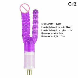 House Of Dasein 28 Types Pink Purple Dildos A2 / F2 Sex Machine Attachments