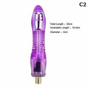 House Of Dasein 28 Types Pink Purple Dildos A2 / F2 Sex Machine Attachments