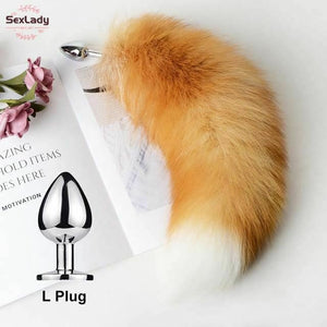 Fluffy Soft Faux Fur Puppy Kitten Fox Tail Anal Bdsm Cosplay Butt Plug