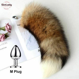 Fluffy Soft Faux Fur Puppy Kitten Fox Tail Anal Bdsm Cosplay Butt Plug