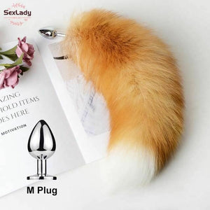 Fluffy Soft Faux Fur Puppy Kitten Fox Tail Anal Bdsm Cosplay Butt Plug