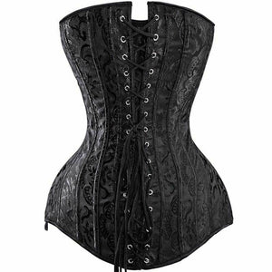 House Of Dasein Over Bust Hourglass Body Shaper Corset Black White Long Torso Bdsm Kink Fetish