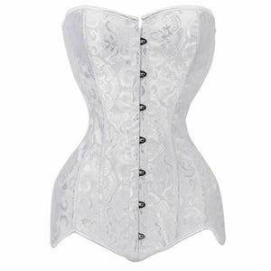 House Of Dasein Over Bust Hourglass Body Shaper Corset Black White Long Torso Bdsm Kink Fetish