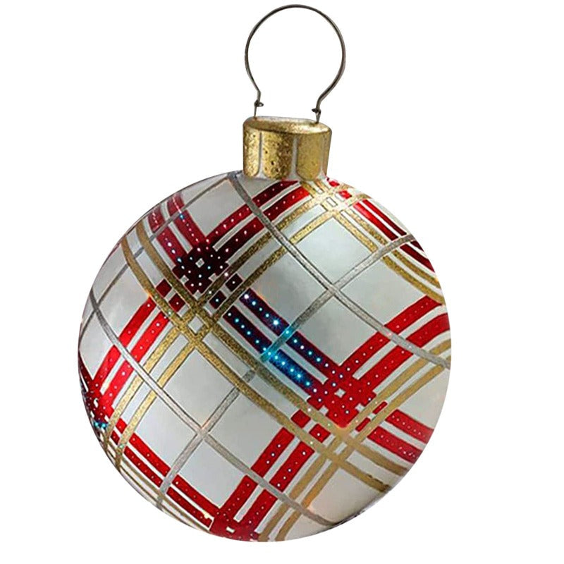 Giant Christmas Ornament Ball Outdoor Pvc 60Cm Inflatable Bauble