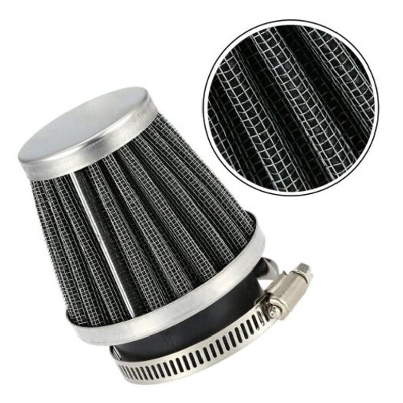 35Mm Steel Air Filter Cleaner 50Cc 110Cc 125Cc Silver