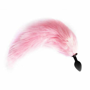 Glowing Fur Fox Anal Tail Butt Plug Cosplay Bdsm Pet Play Fetish