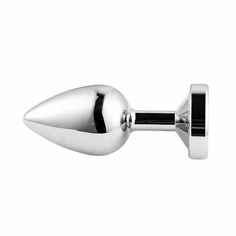 Colourful Light Anal Three Sizes Stainless Steel Metal Butt Plug