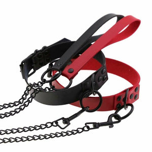 House Of Dasein Rivet Slave Collar With Leash Bdsm Bondage Pet Play Owned Submissive