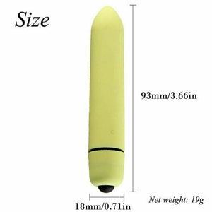 12 Colours Mini Bullet Vibrator 10 Speeds Discreet Vibrations