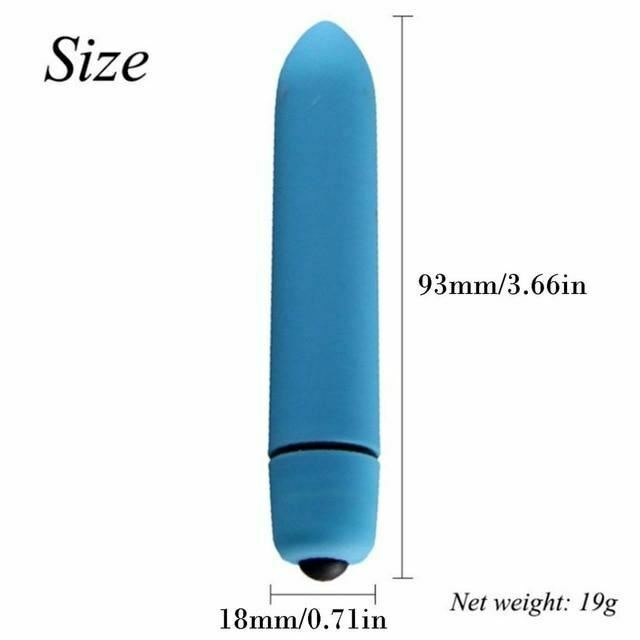 12 Colours Mini Bullet Vibrator 10 Speeds Discreet Vibrations