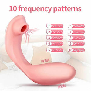 Double Wearable Sucking Vibrator Clit G Spot Stimulation