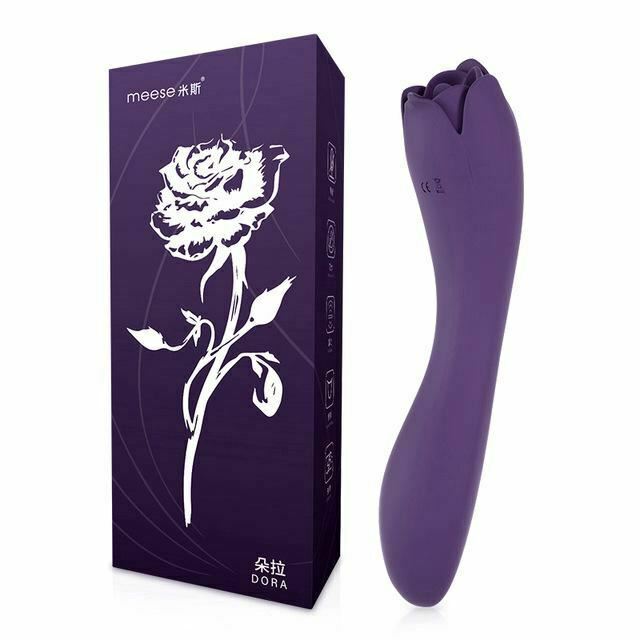 Rose Oral Licking Tongue Clitoris Vibrator Silicone Waterproof Sex Toy Women