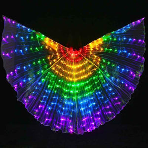 House Of Dasein Led Glowing Rainbow Wings Costume Colourful Cosplay