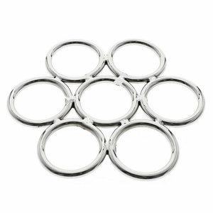 Shibari Stainless Steel Suspension Ring Bondage Restraints Bdsm