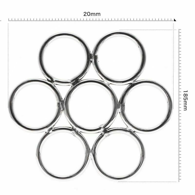 Shibari Stainless Steel Suspension Ring Bondage Restraints Bdsm