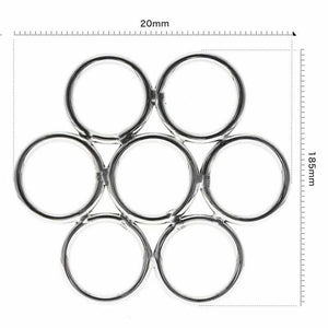 Shibari Stainless Steel Suspension Ring Bondage Restraints Bdsm