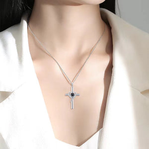 Veile Studios Languages I Love You Projection Necklace Pendant Cross Memorial Jewelry For Women