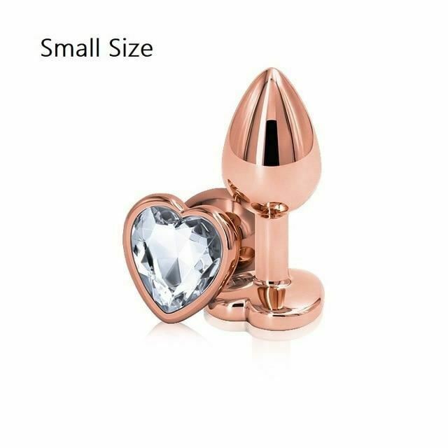 House Of Dasein Rose Gold Metal Butt Plug Jewellery Rhinestone Anal Sex Toys