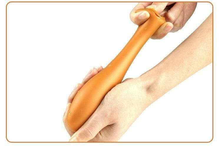 Silicone Big Butt Plug Gold Or Black Anal Sex Toys