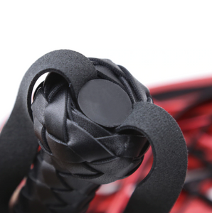 Black Red Flogger Spanking Toy Impact Play Bondage Kink Bdsm Fetish Restraints