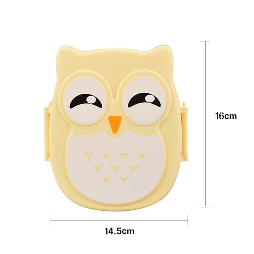 Kawaii Cute Owl Microwave Bento Container Lunch Box