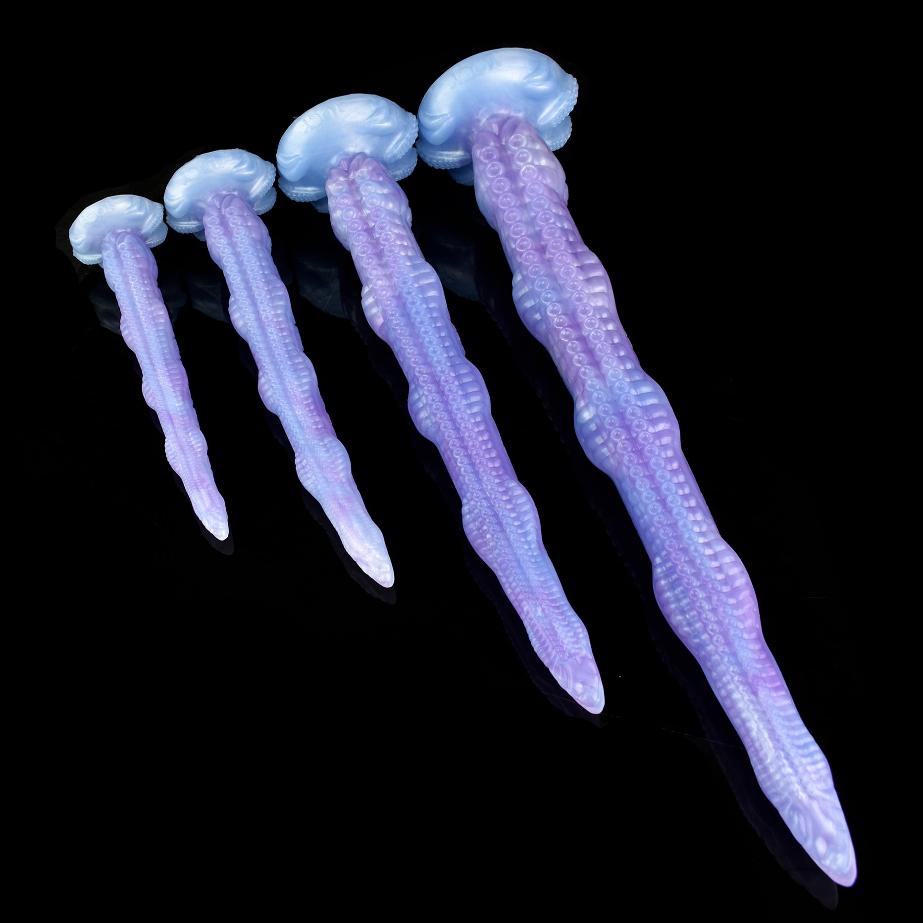 House Of Dasein Pastel Purple Sea Jade Long Tentacle Silicone Dildo