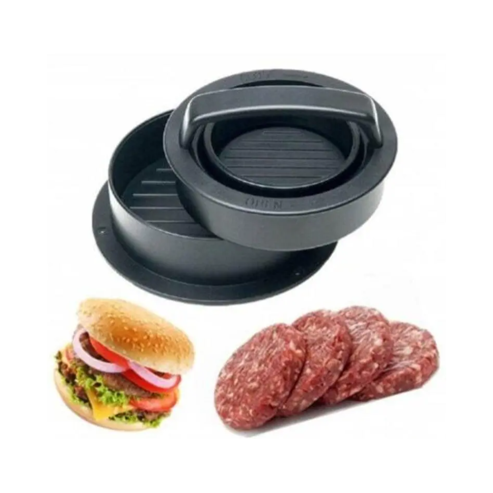 3 In 1 Stuffed Burger Press Black