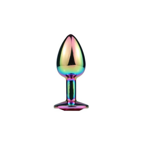 House Of Dasein 3 Sizes Stainless Steel Rainbow Anal Sex Toys Jewel Metal Butt Plug
