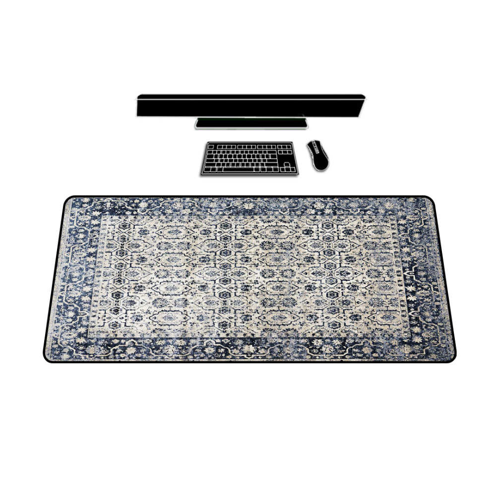 Mouse Pad Light Gray 400 By 800 3 Millimetres Persian Rug Gaming Computer