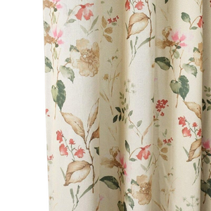 500Cm Beige Flower Design Modern Luxury Retro Style Curtain For Decor