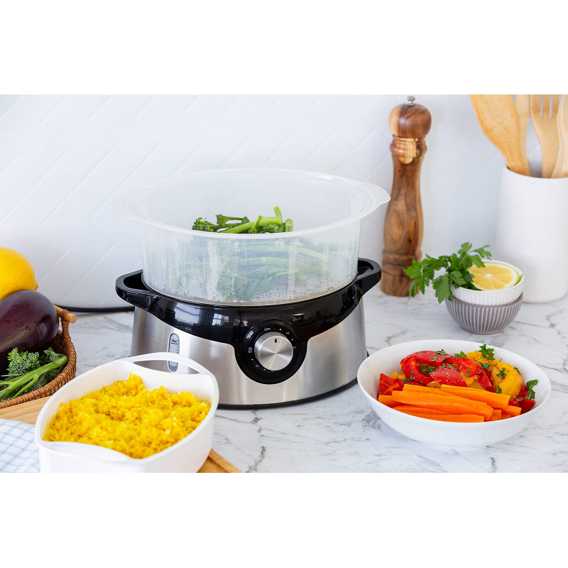 Healthy Choice 3 Tier Food Steamer With Stainless Steel Base