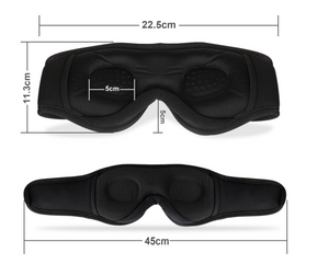 Music 3D Sleeping Eye Mask Blackout With Bluetooth Headphones Speakers