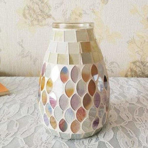 Mosaic Glass Vase Home Decor Accessories