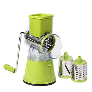 Manual Multifunctional Round Mandoline Slicer Grater