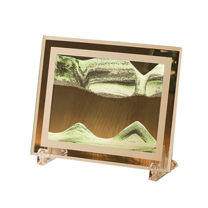 3D Moving Sand Photo Frame Glass Landscape Desktop Dcor