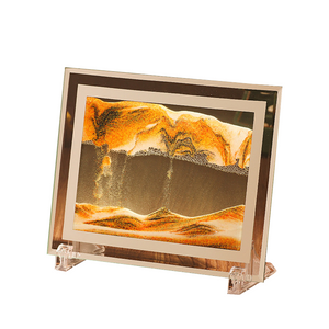 3D Moving Sand Photo Frame Glass Landscape Desktop Dcor