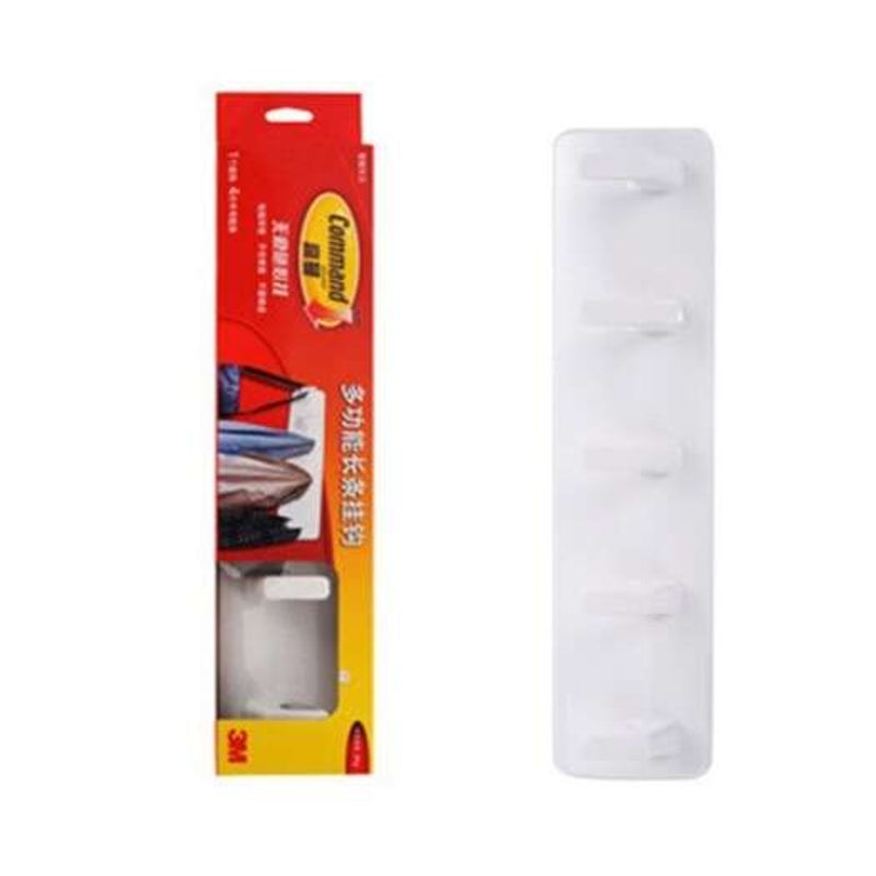 3M Command Non Trace Multi Function Long Bar Hook White Chech