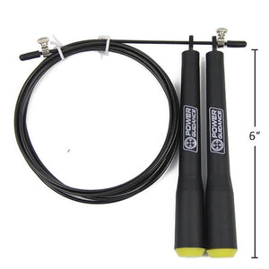 3M Speed Skipping Rope Double Ball Bearing Home Gym Fitness Jump With Spare Black