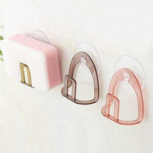 3Pack Kitchen Sink Suction Holder Soap Storage Rack Cup Sponge Bathroom Drying Brown