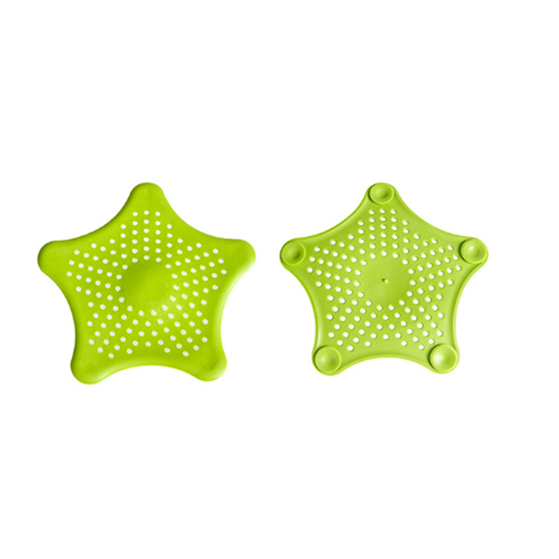 3Pcs Of Starfish Hair Catcher No Slip Suction Cups Drain Coverkitchen Sink Strainer