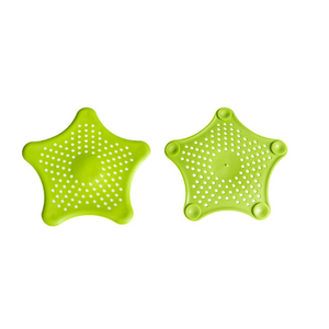 3Pcs Of Starfish Hair Catcher No Slip Suction Cups Drain Coverkitchen Sink Strainer