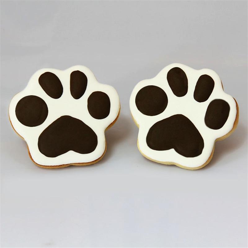 3Pcs Metal Cookie Cutter Paw Dog Puppy Bone Design