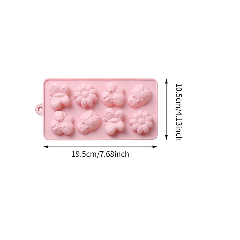 3Pcs Rabbit Easter Bunny Silicone Mold Dessert Cake Decorating Tools Baking Candy Chocolate Eggs Mould